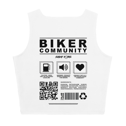 Crop Top Femme Biker Community